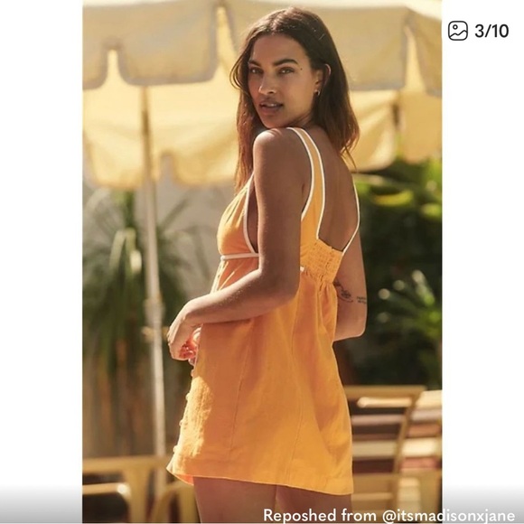 Free People Vivian Orange Dress - Picture 3 of 5